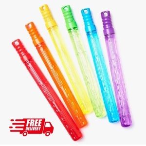 Play Day Bubble Maker Stick Toy with 30 Ounce Bubble Solution, 6 Pack